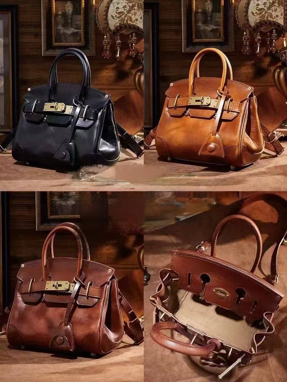 ტყავის ჩანთები