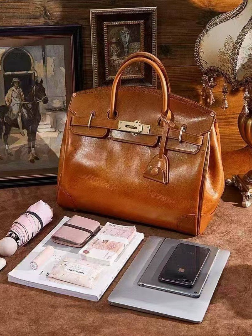 ტყავის ჩანთები